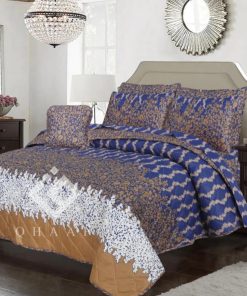 Cotton Salonica Comforter Set King Size 7 Pieces