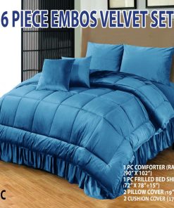 Emboss Velvet Bedsheet