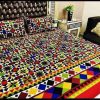 3d crystal cotton bedsheet