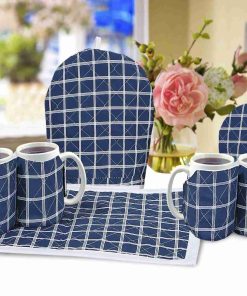 7Pcs Quilted Tea Cozy Set Maze