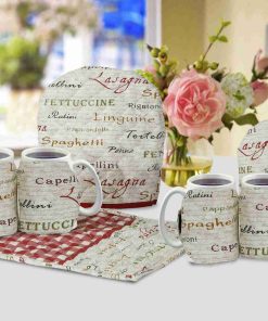 7Pcs Quilted Tea Cozy Set Maze