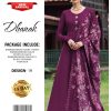 bareeze embroidered dhanak suit