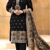 bareeze embroidered dhanak suit