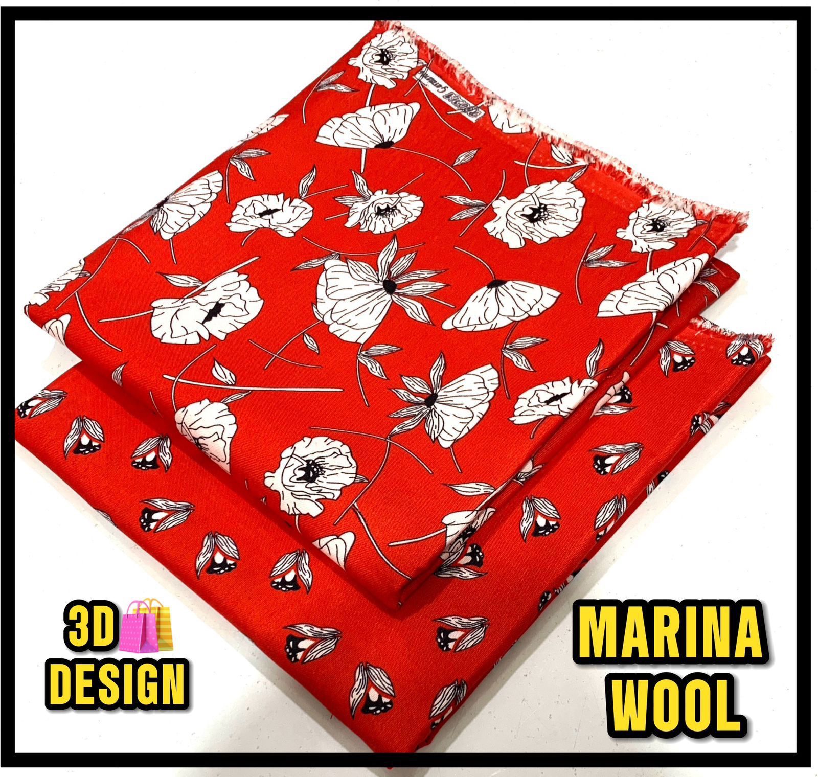 All Over Digital Printed Marina Wool-2PC