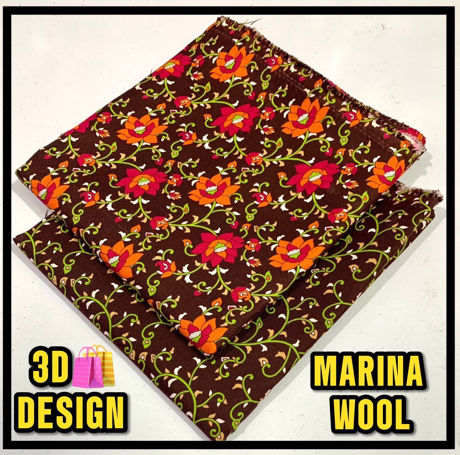 All Over Digital Printed Marina Wool-2PC