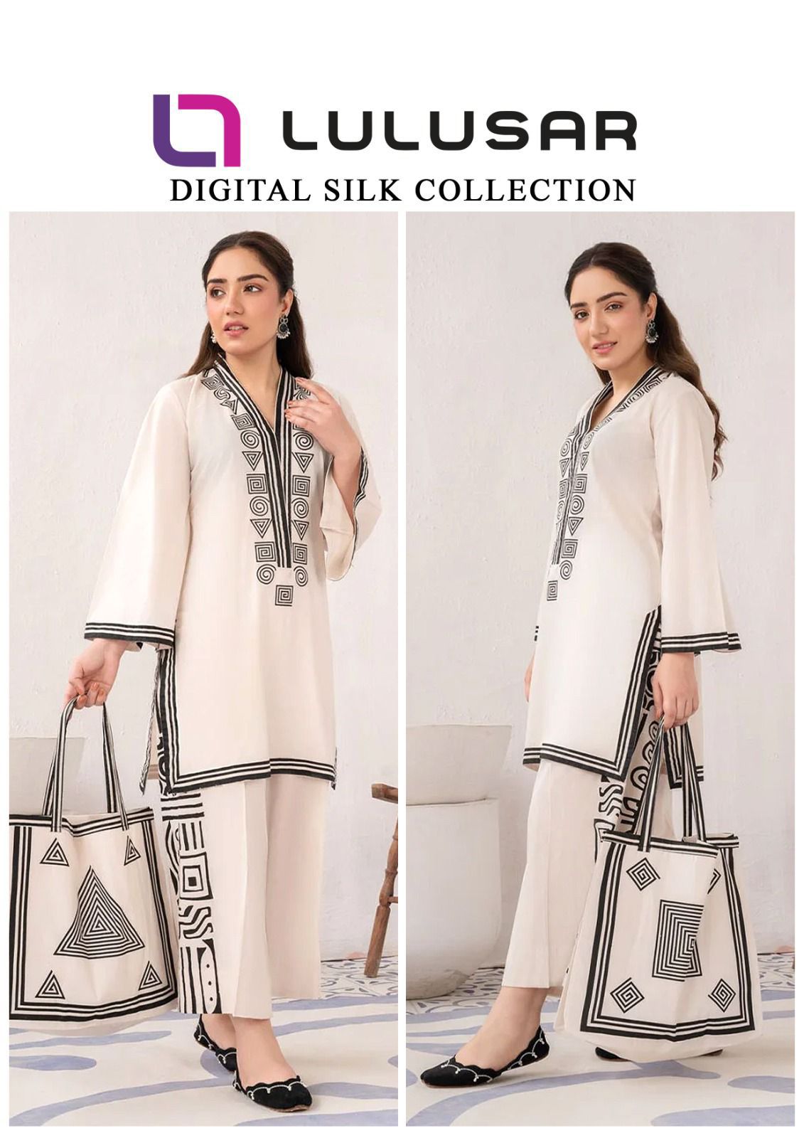 Lulusar Digital Printed Shamoz Silk-2PC
