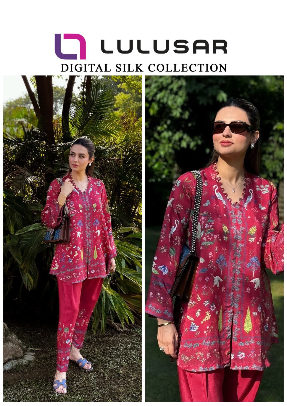 Lulusar Digital Printed Shamoz Silk-2PC
