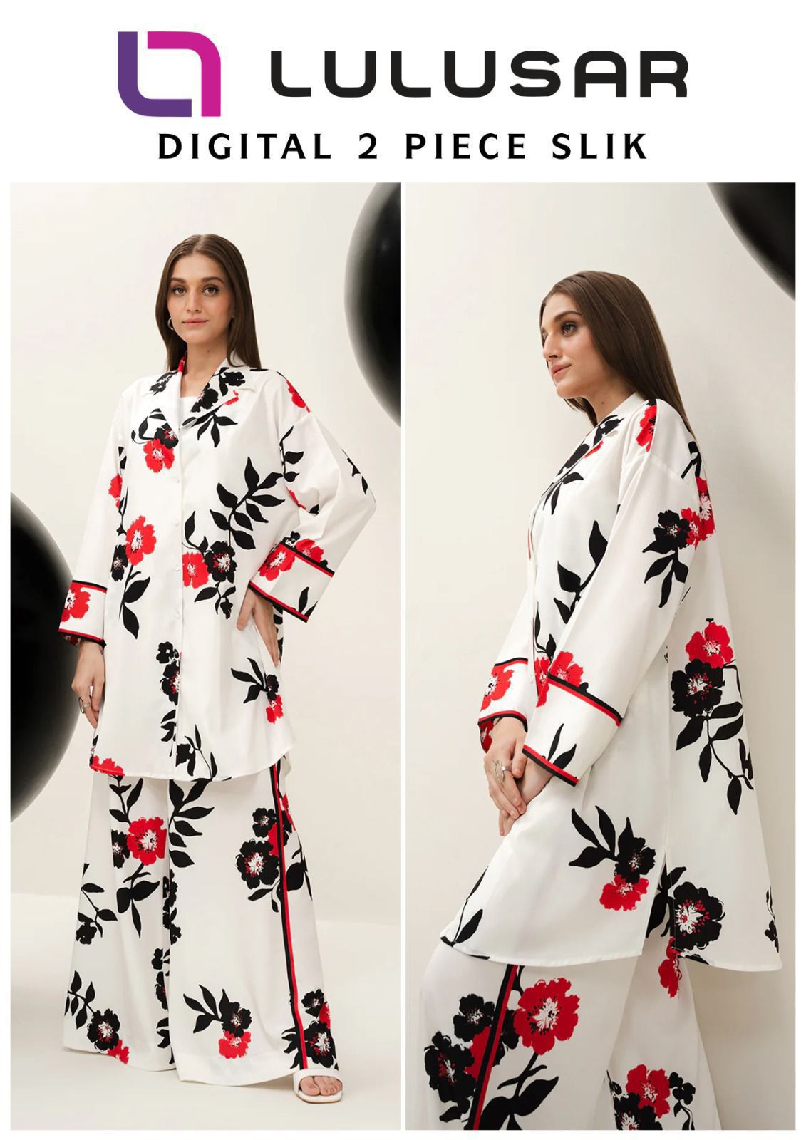 Lulusar Digital Printed Shamoz Silk-2PC