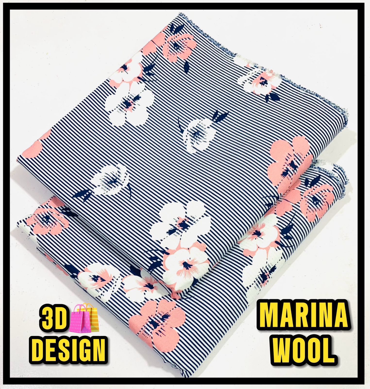 All Over Digital Printed Marina Wool-2PC