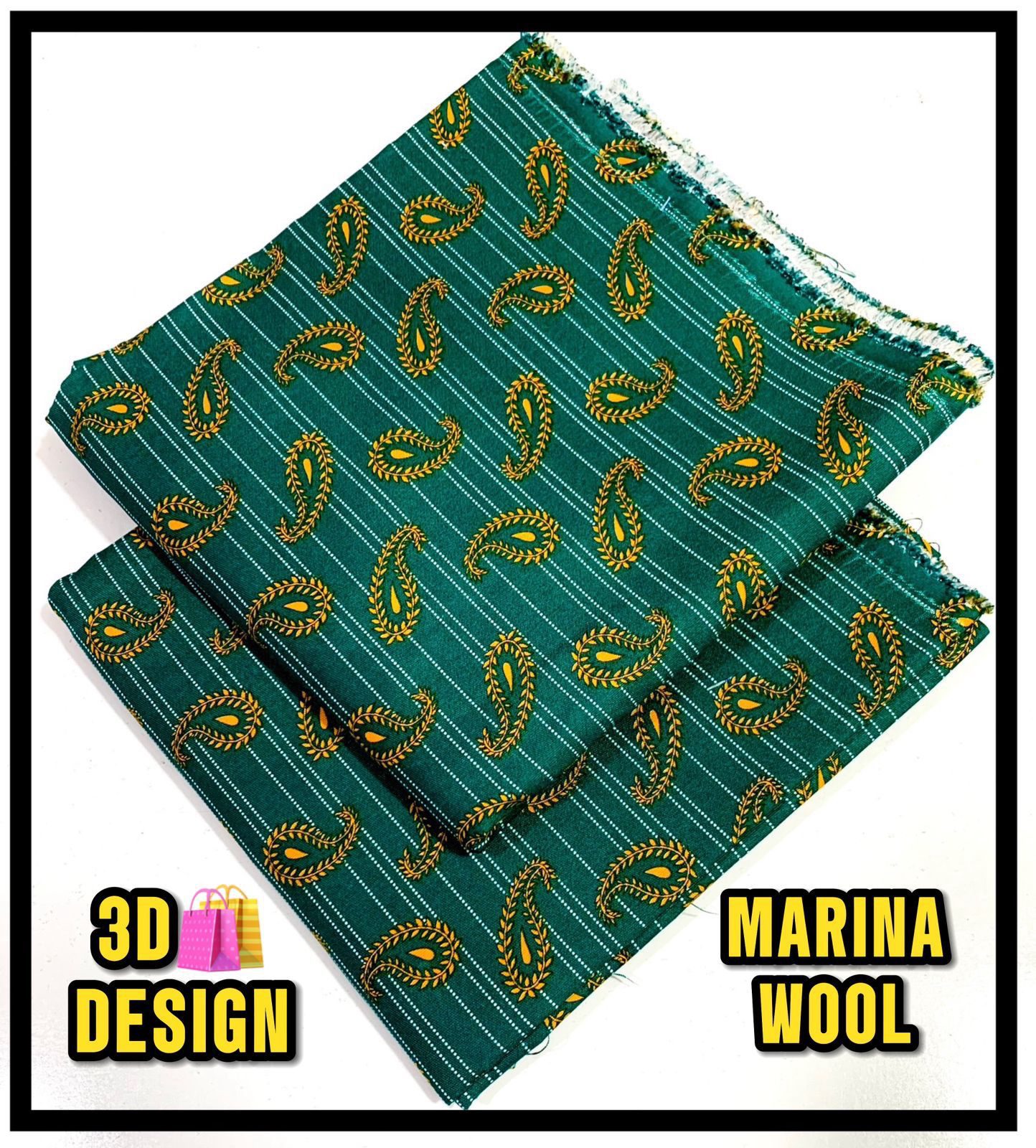 All Over Digital Printed Marina Wool-2PC