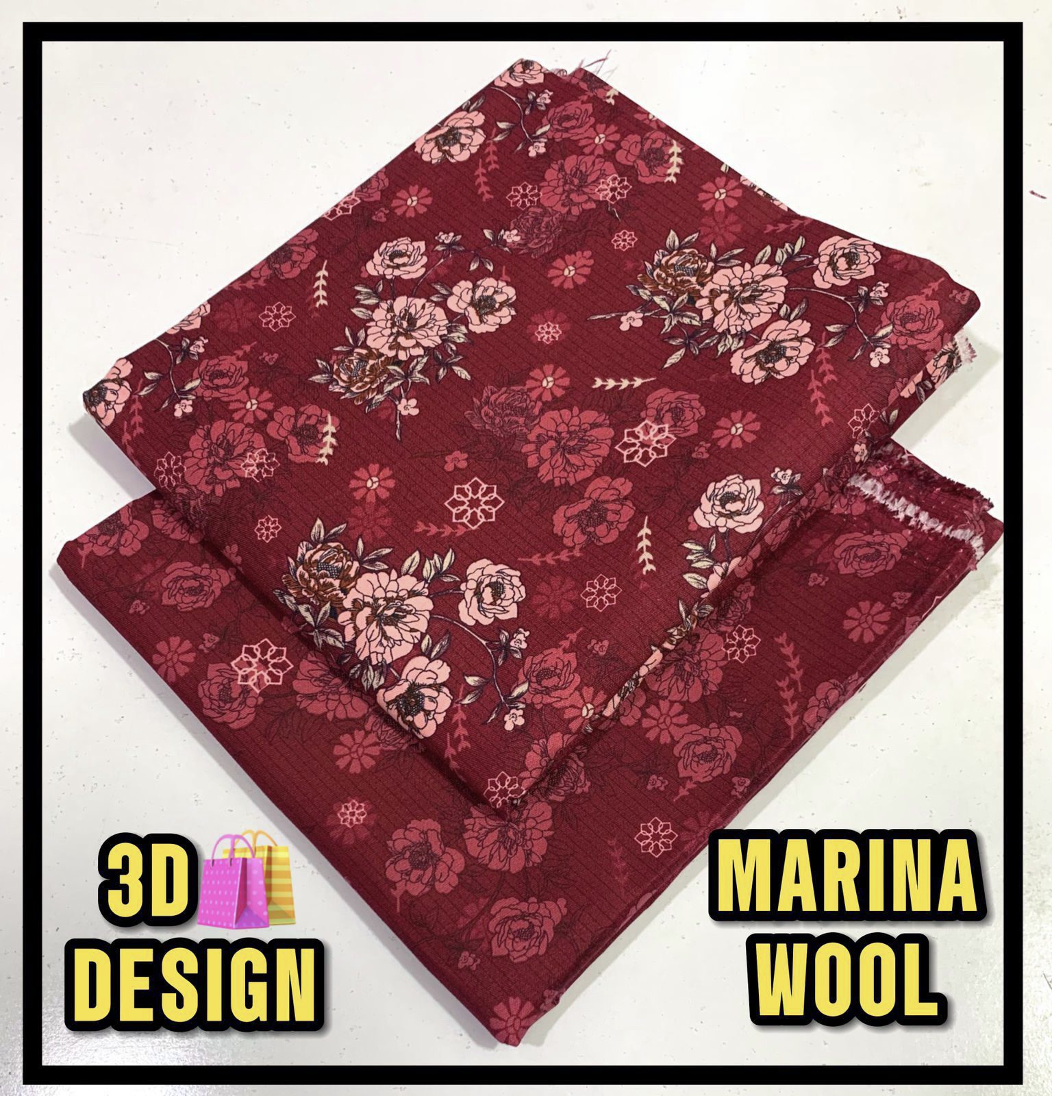 All Over Digital Printed Marina Wool-2PC