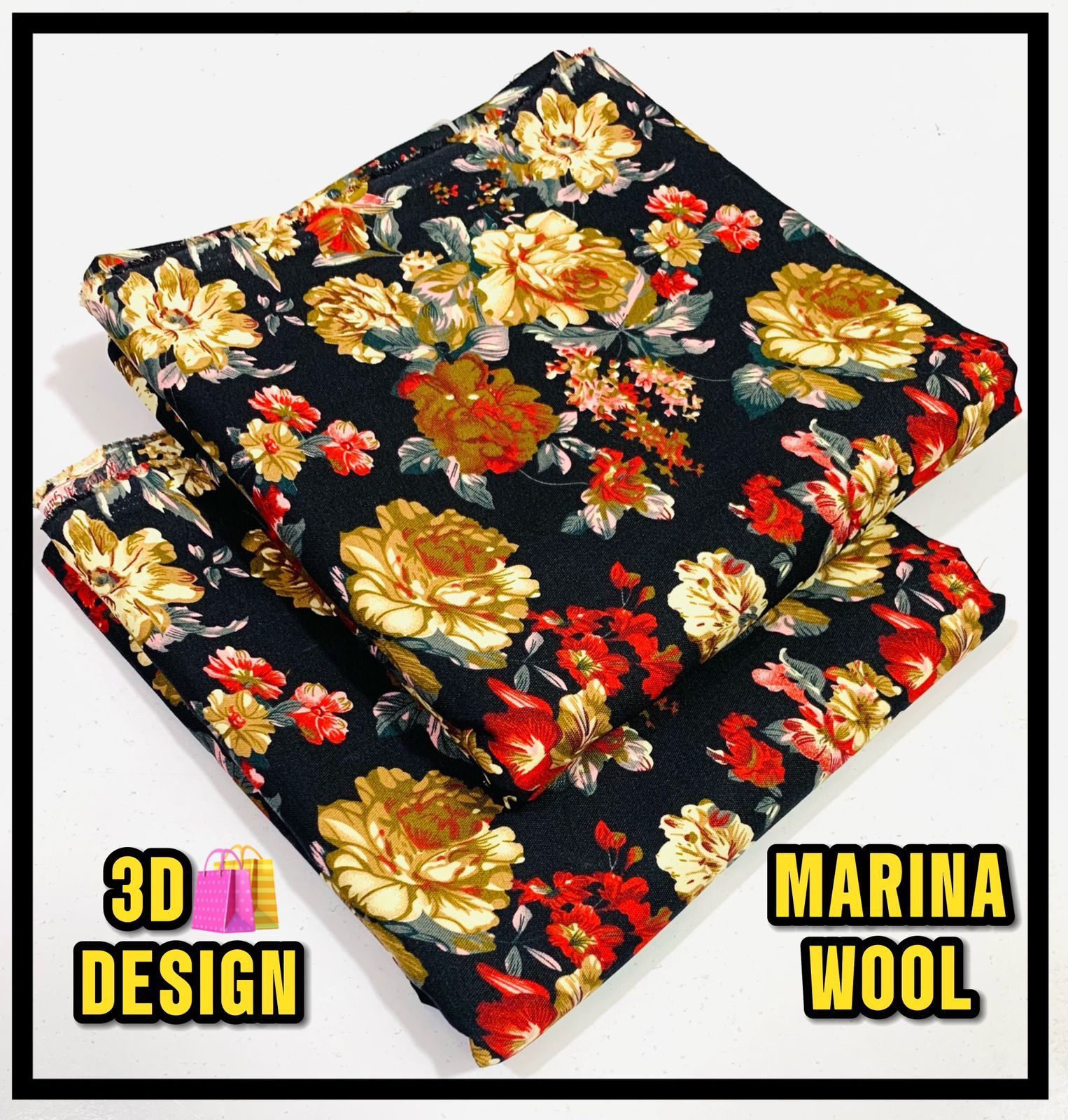 All Over Digital Printed Marina Wool-2PC