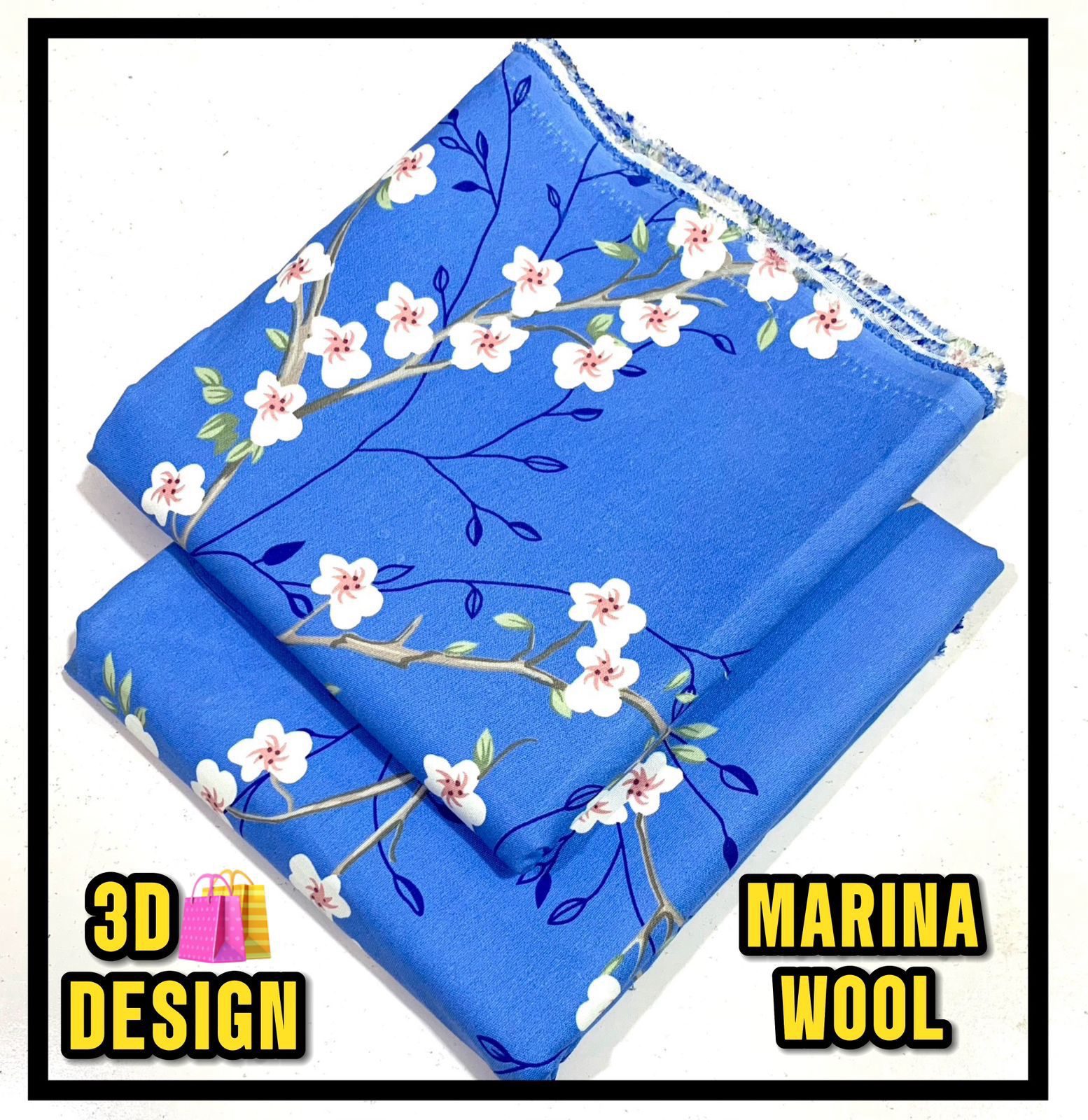 All Over Digital Printed Marina Wool-2PC