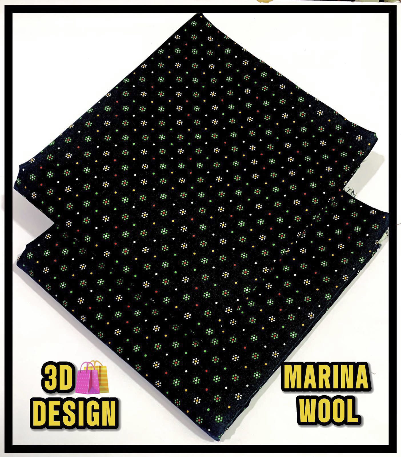 All Over Digital Printed Marina Wool-2PC