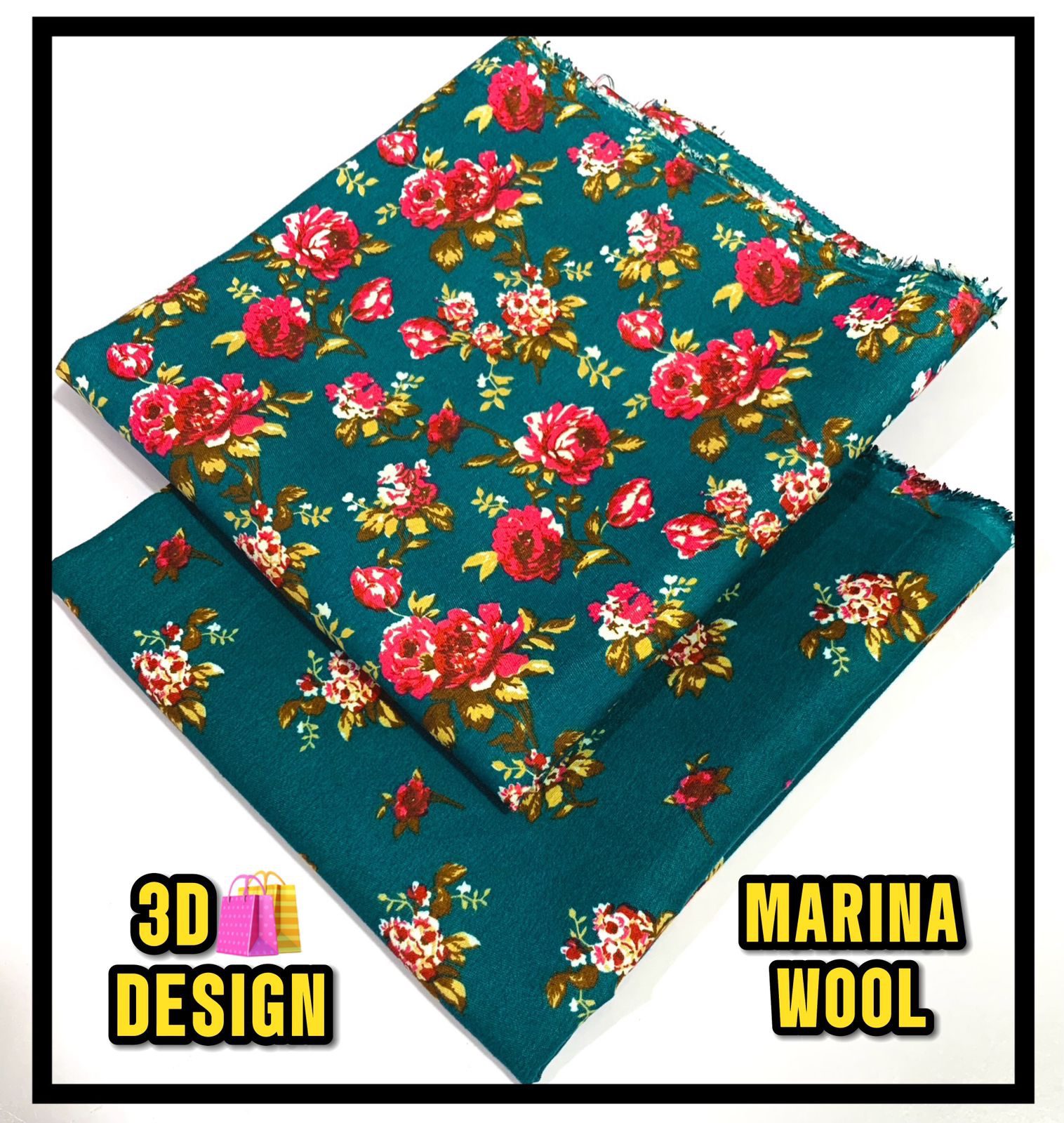 All Over Digital Printed Marina Wool-2PC
