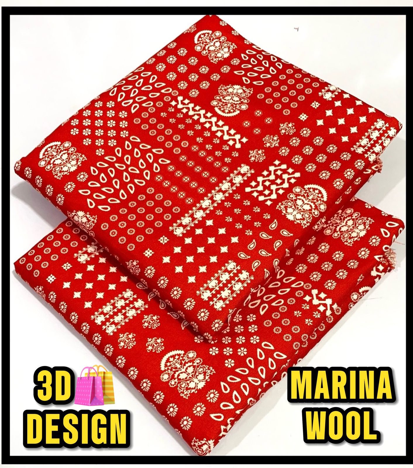All Over Digital Printed Marina Wool-2PC