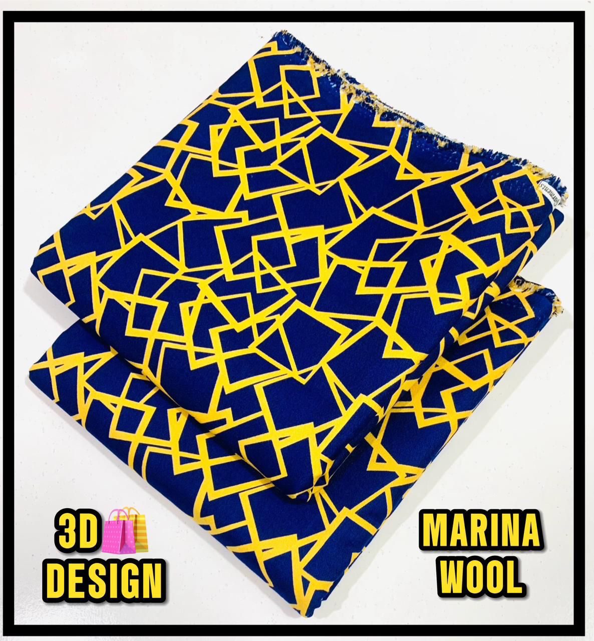 All Over Digital Printed Marina Wool-2PC