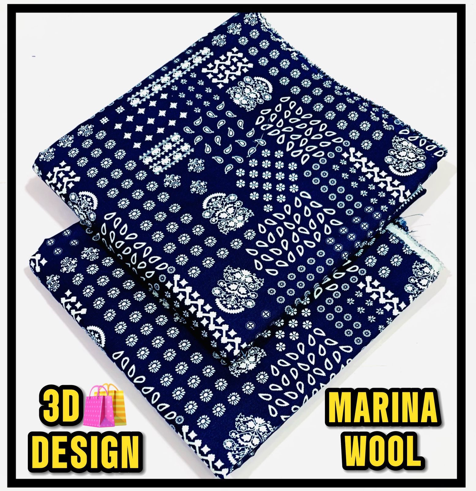 All Over Digital Printed Marina Wool-2PC