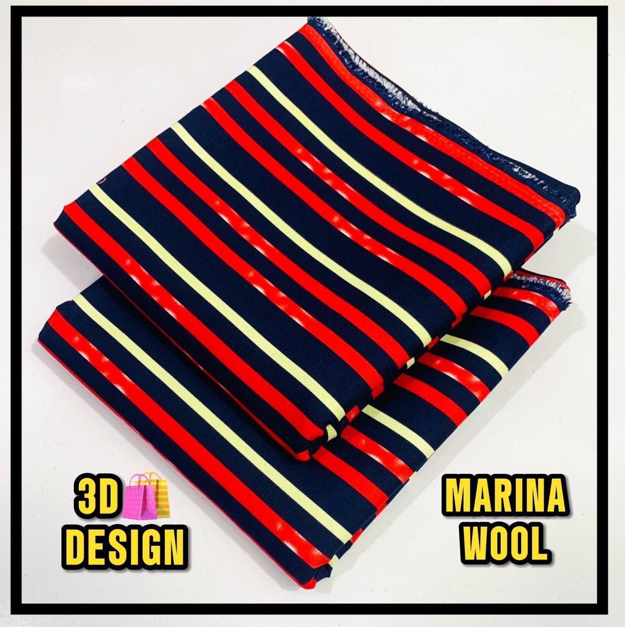 All Over Digital Printed Marina Wool-2PC