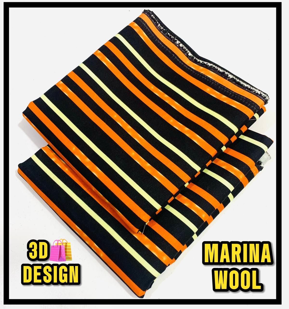 All Over Digital Printed Marina Wool-2PC