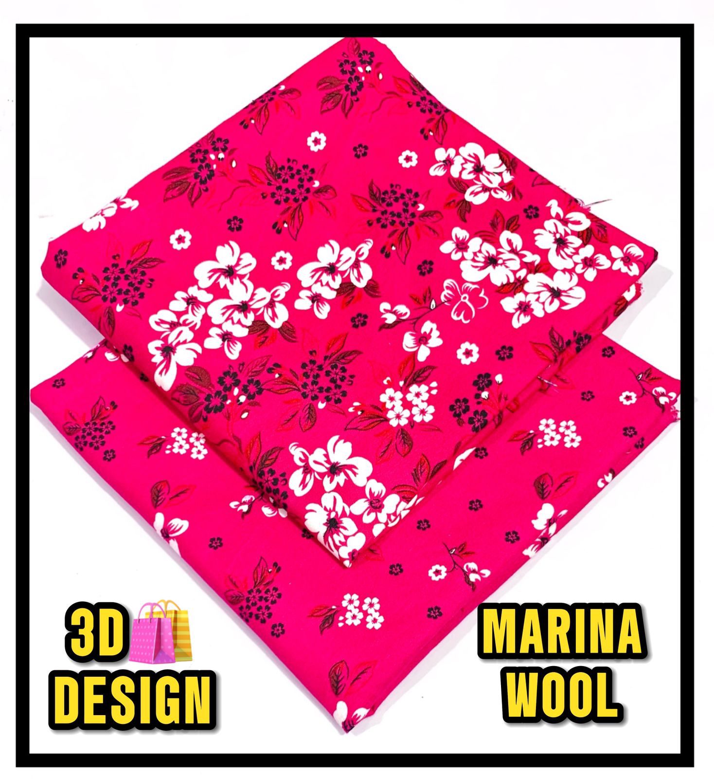 All Over Digital Printed Marina Wool-2PC