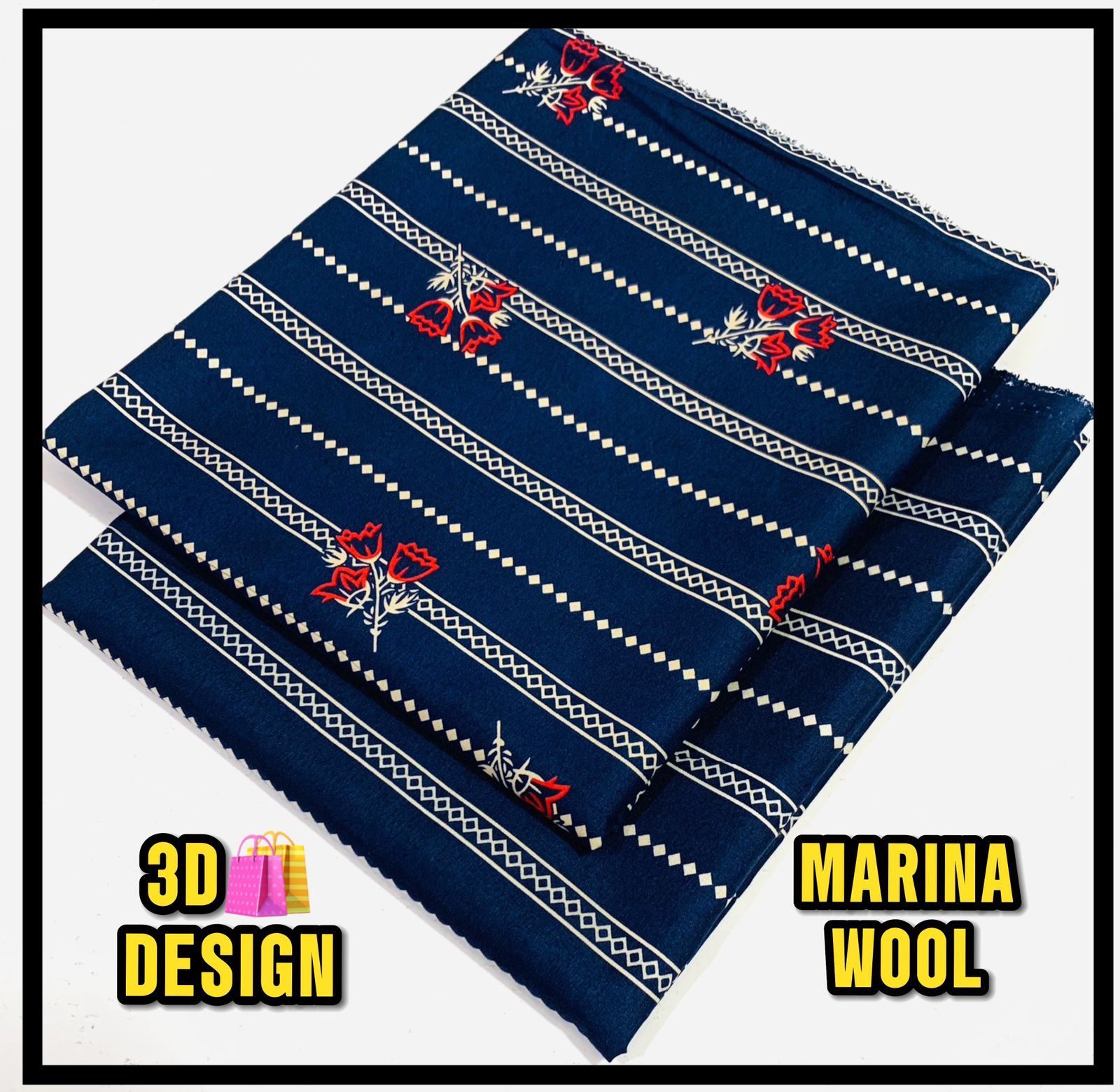 All Over Digital Printed Marina Wool-2PC
