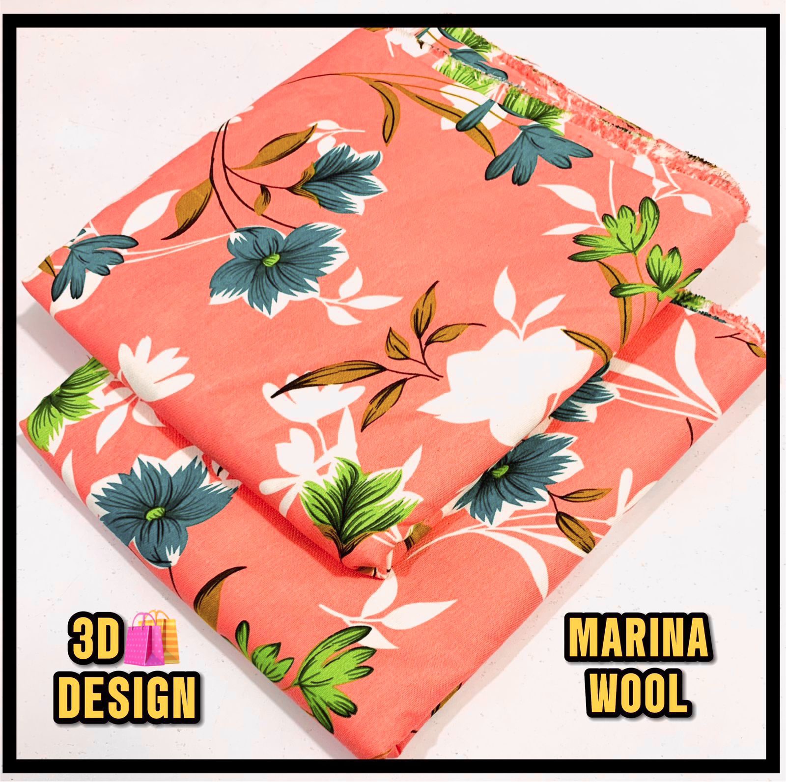 All Over Digital Printed Marina Wool-2PC