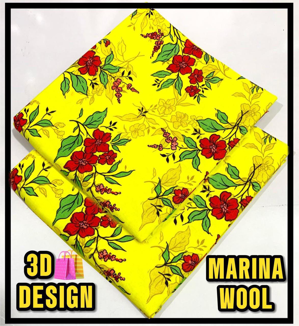 All Over Digital Printed Marina Wool-2PC