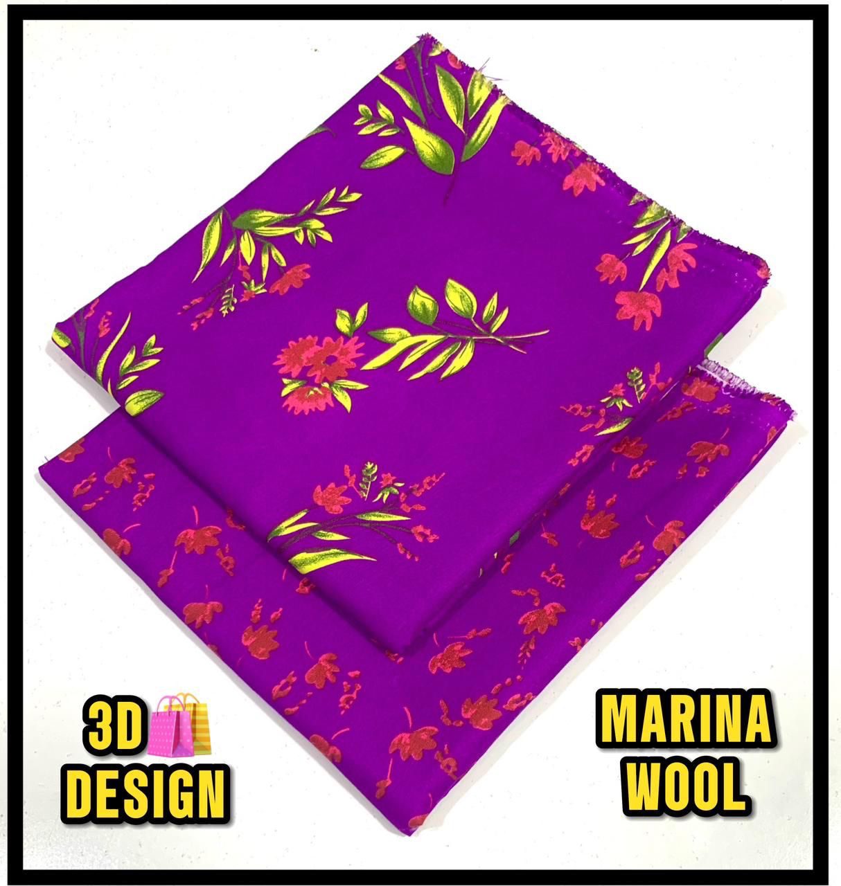 All Over Digital Printed Marina Wool-2PC