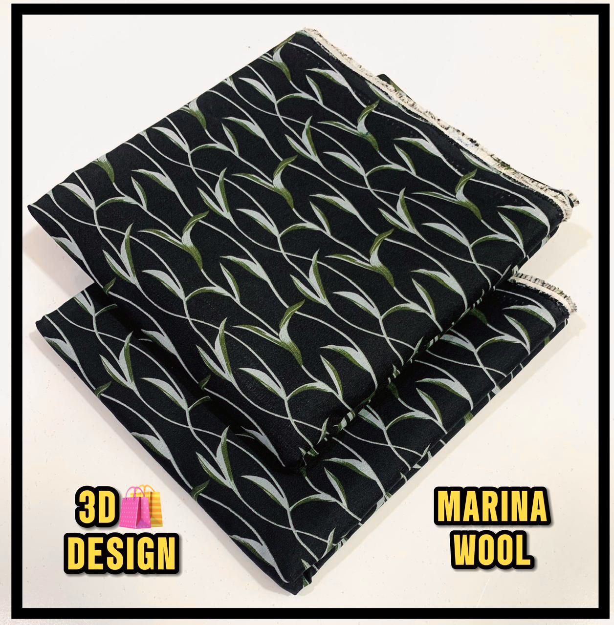 All Over Digital Printed Marina Wool-2PC