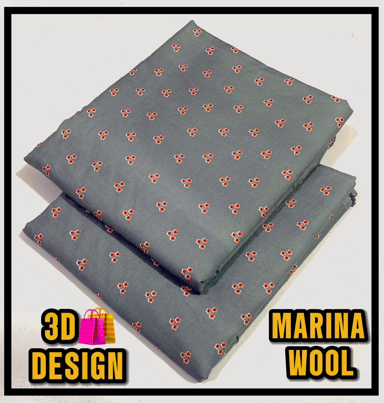 All Over Digital Printed Marina Wool-2PC
